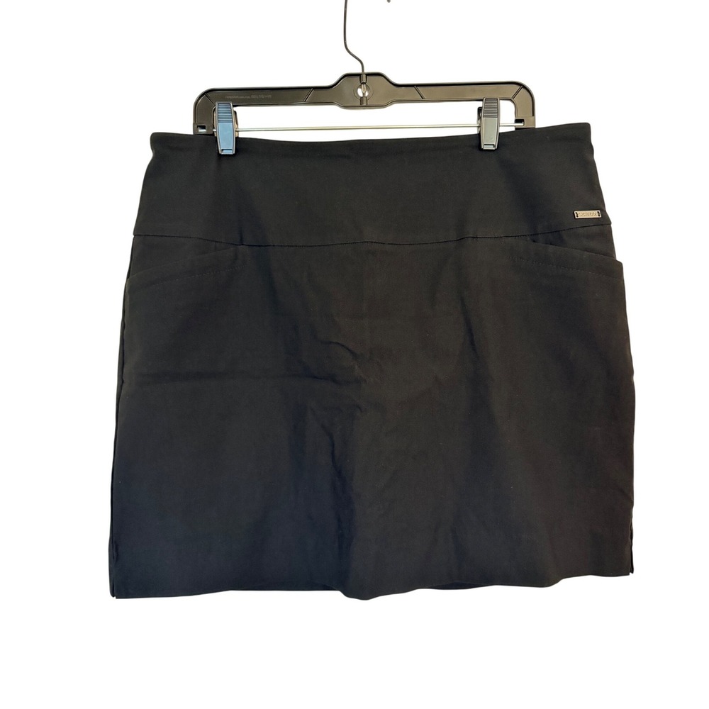 S.C.&CO. Womens Skort XL Black Pockets Activewear Golf Athletic